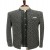 Grey Velvet Floral Embroidered Jodhpuri For Men